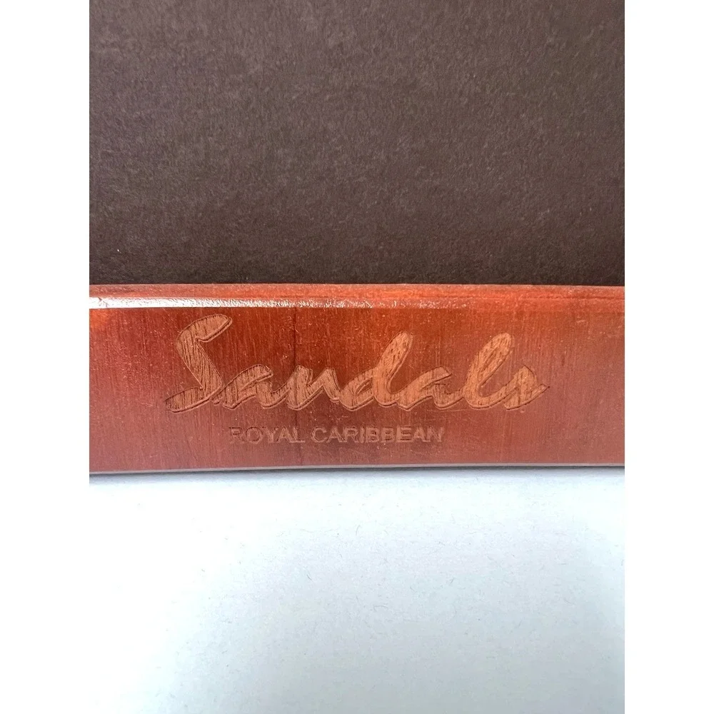 Vintage Sandals Resort Our Anniversary ROYAL CARIBBEAN‎ Wood 8x10 PICTURE FRAME